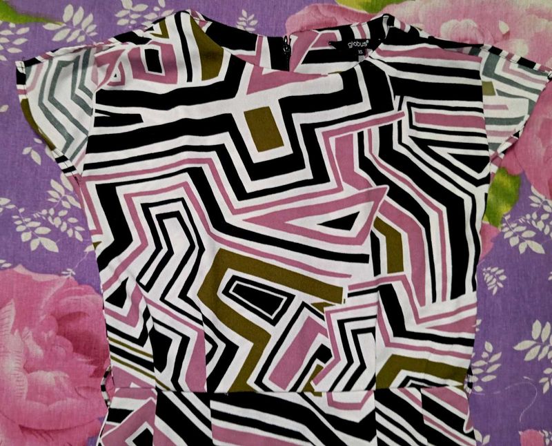 Geometric Print Bodycon Dress