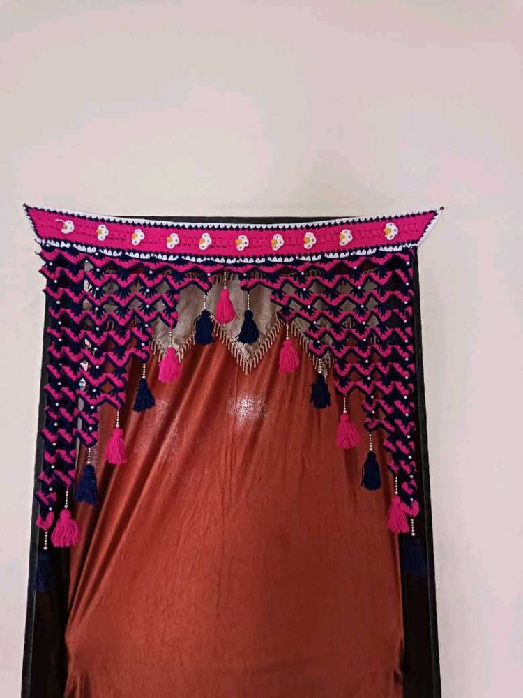 Beautiful Woolen Toran For Ganesh Festival