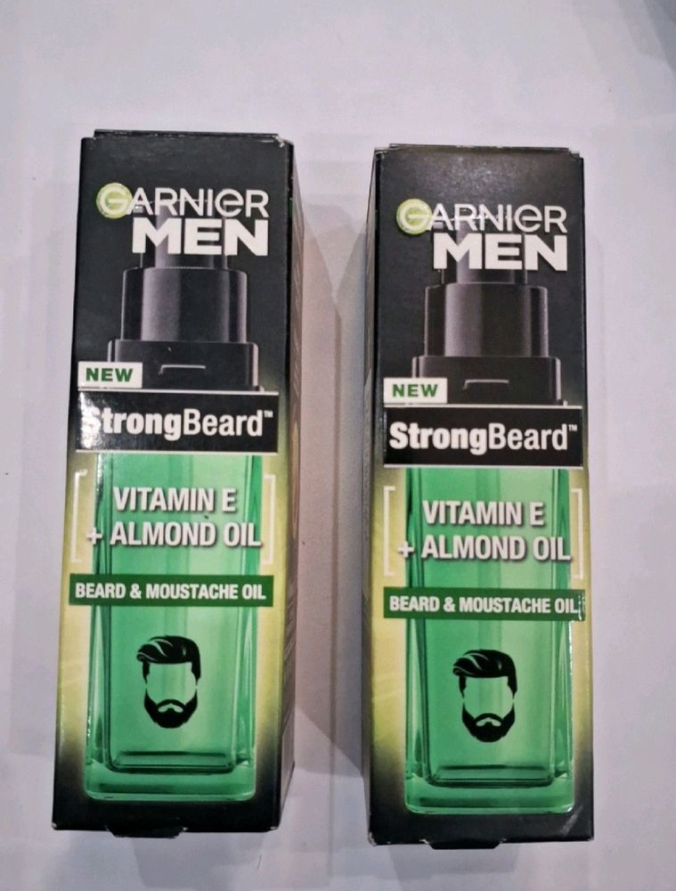 Garnier Men Beard &amp; Moustache Oil 30ml (2 PACK)