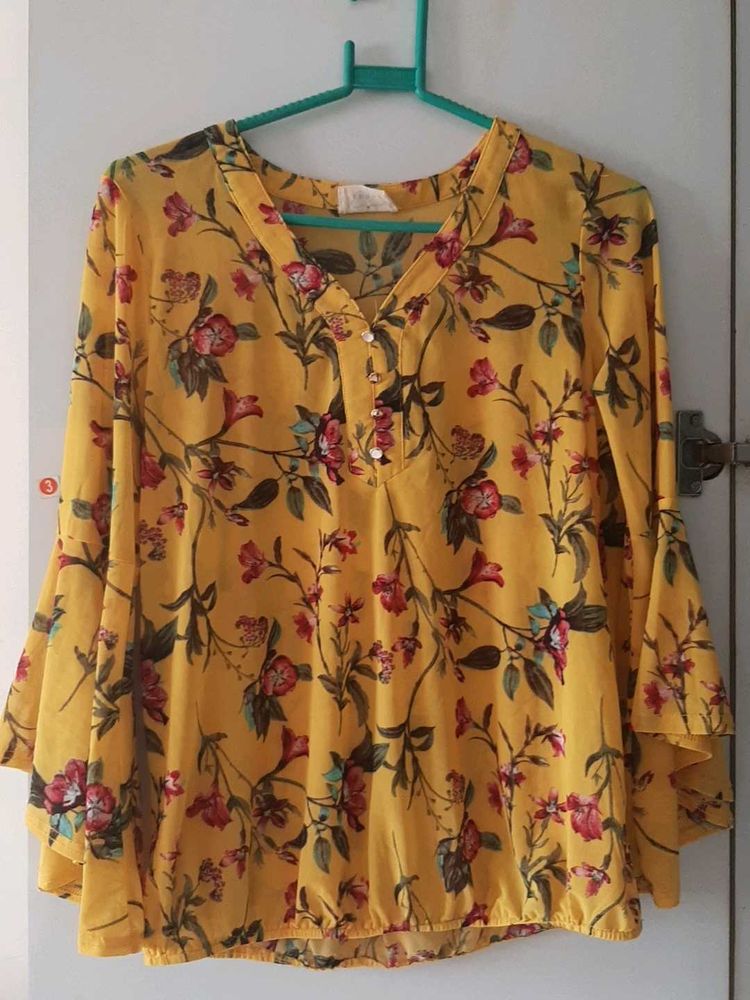 Floral Print Long Sleeve Top