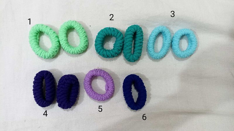 Colorful Hair Ties - 6 Pack