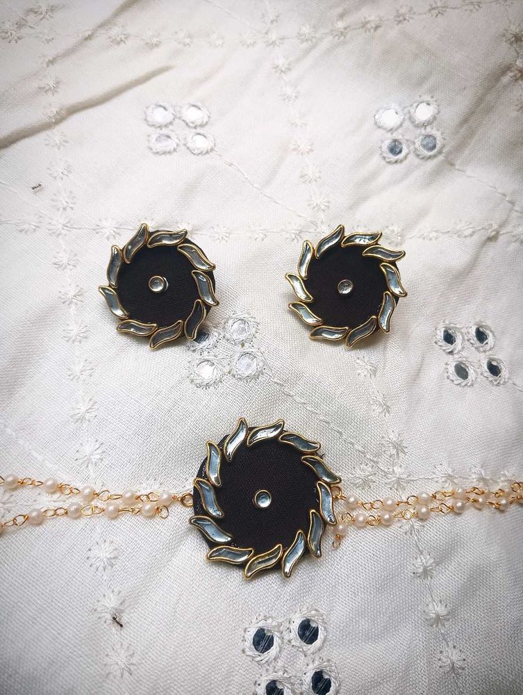 Earrings &amp; Chokher Set