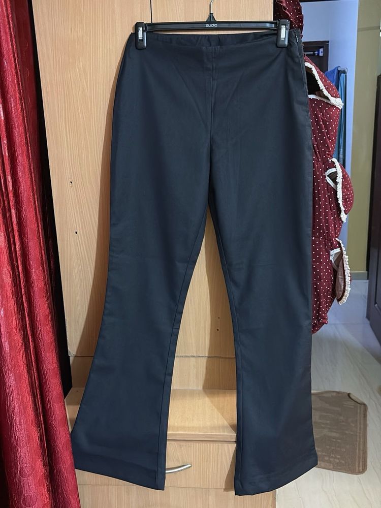 Navy Blue Flared Pants