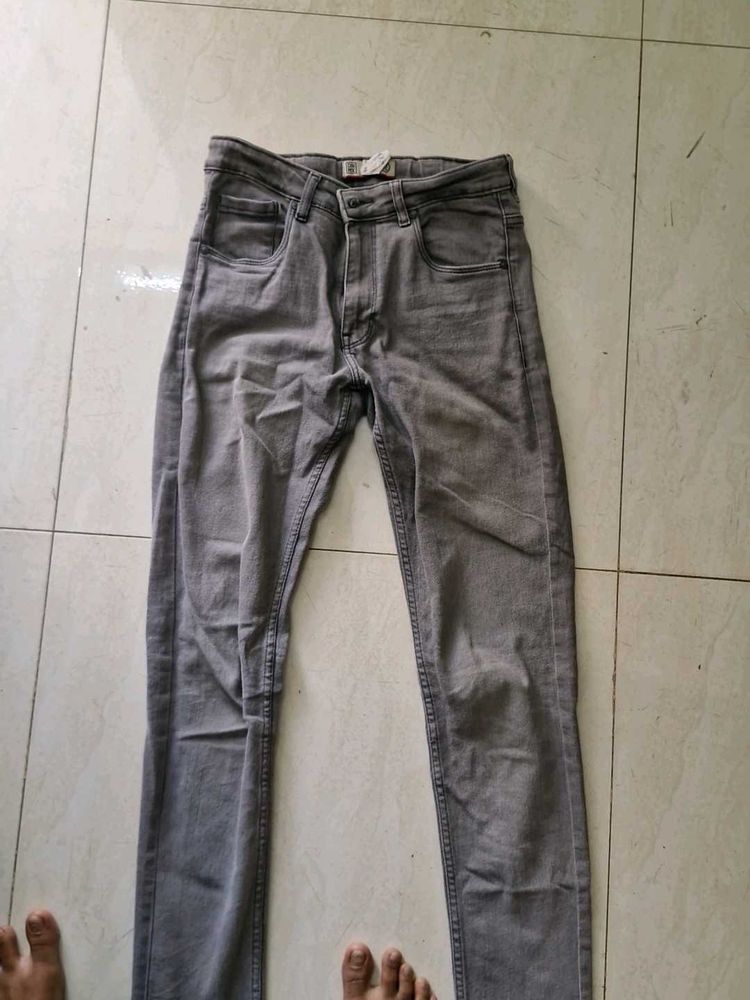 Gray Slim Fit Jeans