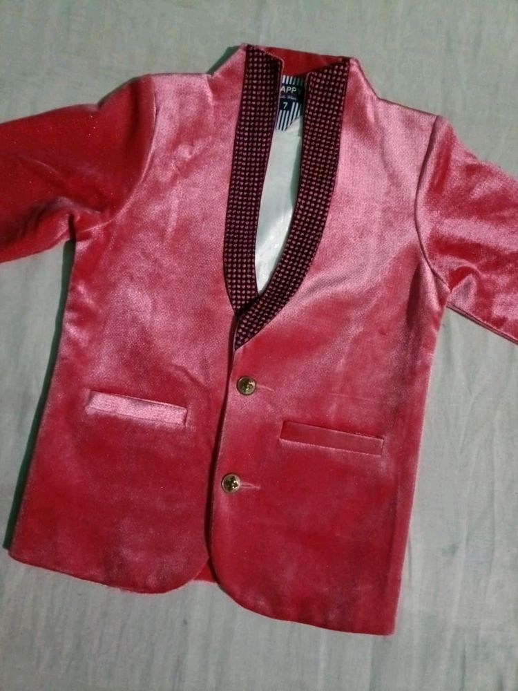 Pink Velvet Blazer