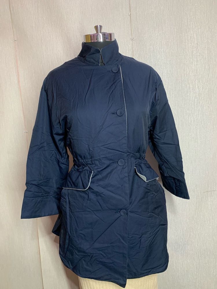 Navy Blue Padded Coat