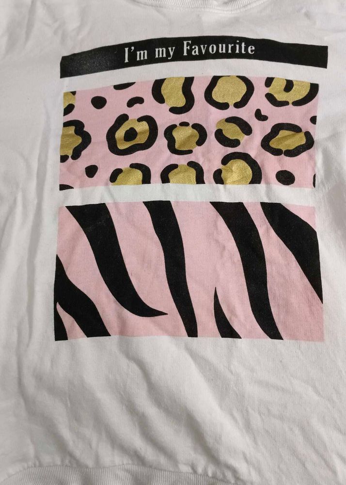 Animal Print Graphic Tee for winters