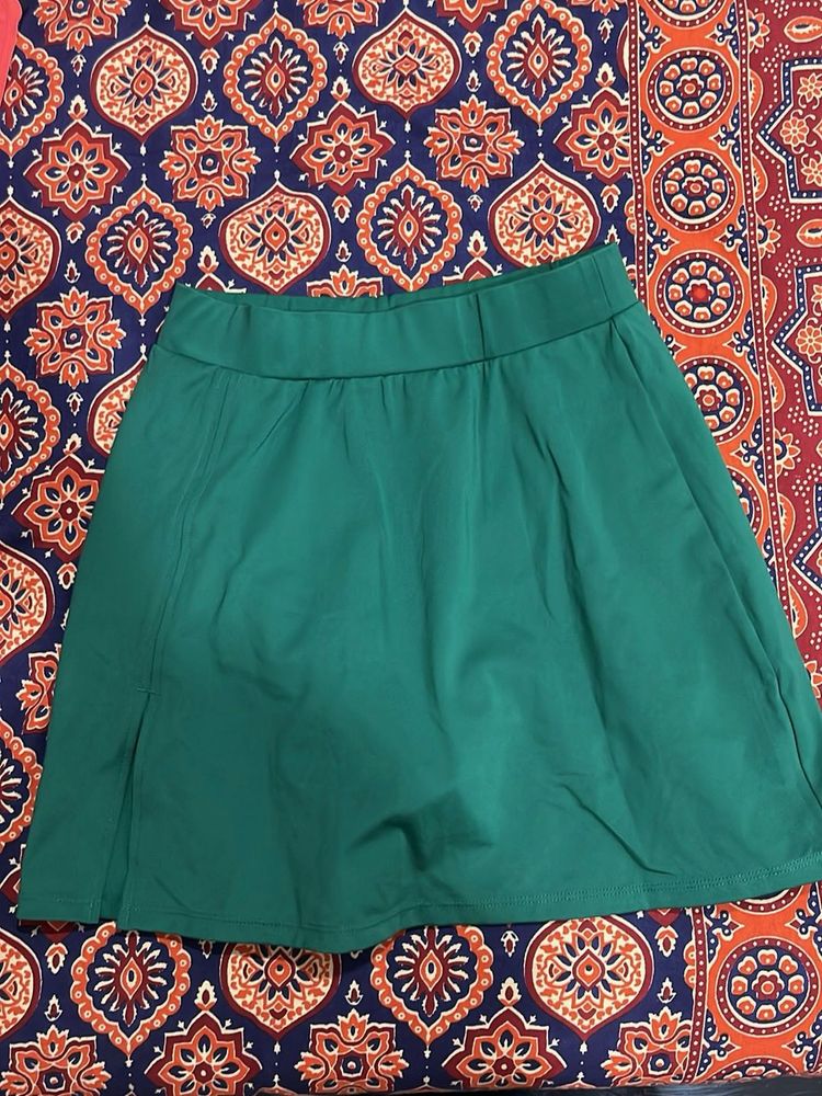 H&amp;M Green A-Line Skirt