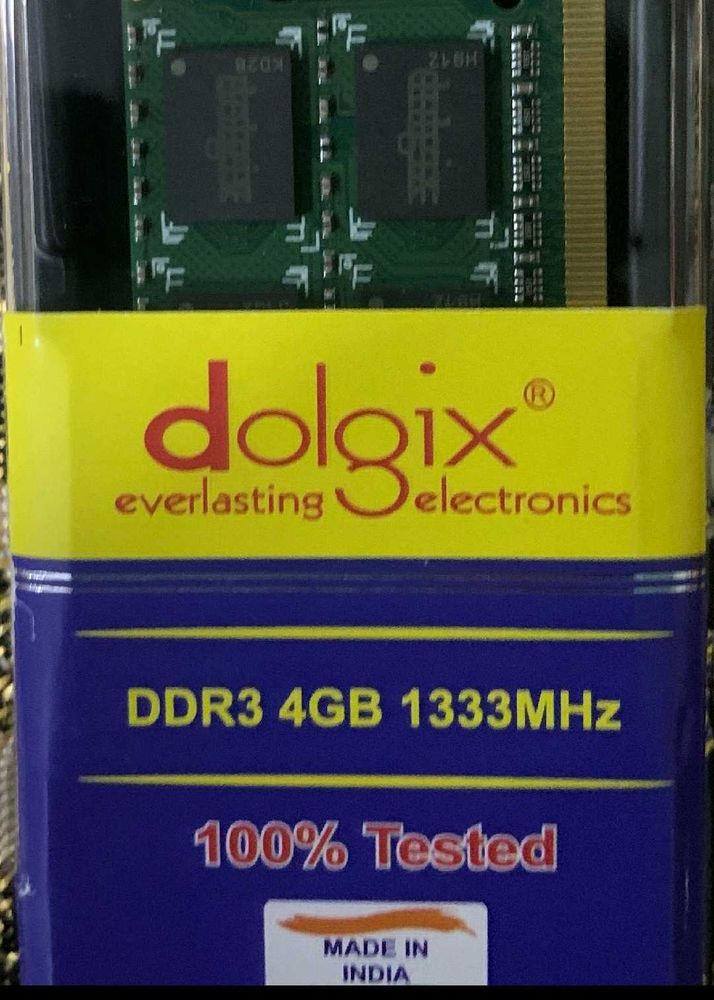 Ram 4gb DDR 3 1300Mhz New With Bill