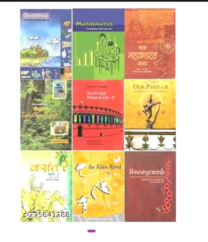 Combo Class 7 Ncert All Books Available For Sale