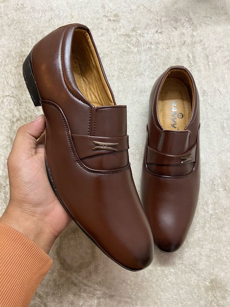 Brown Formal Shoes Size 8