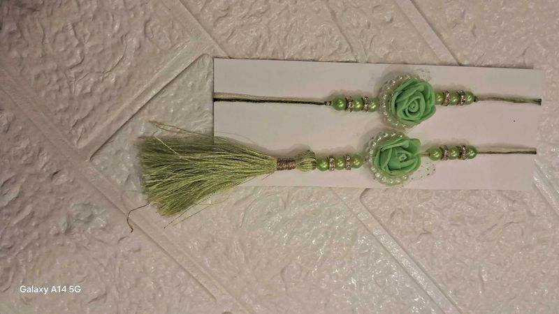 Handmade Floral Rakhi Set