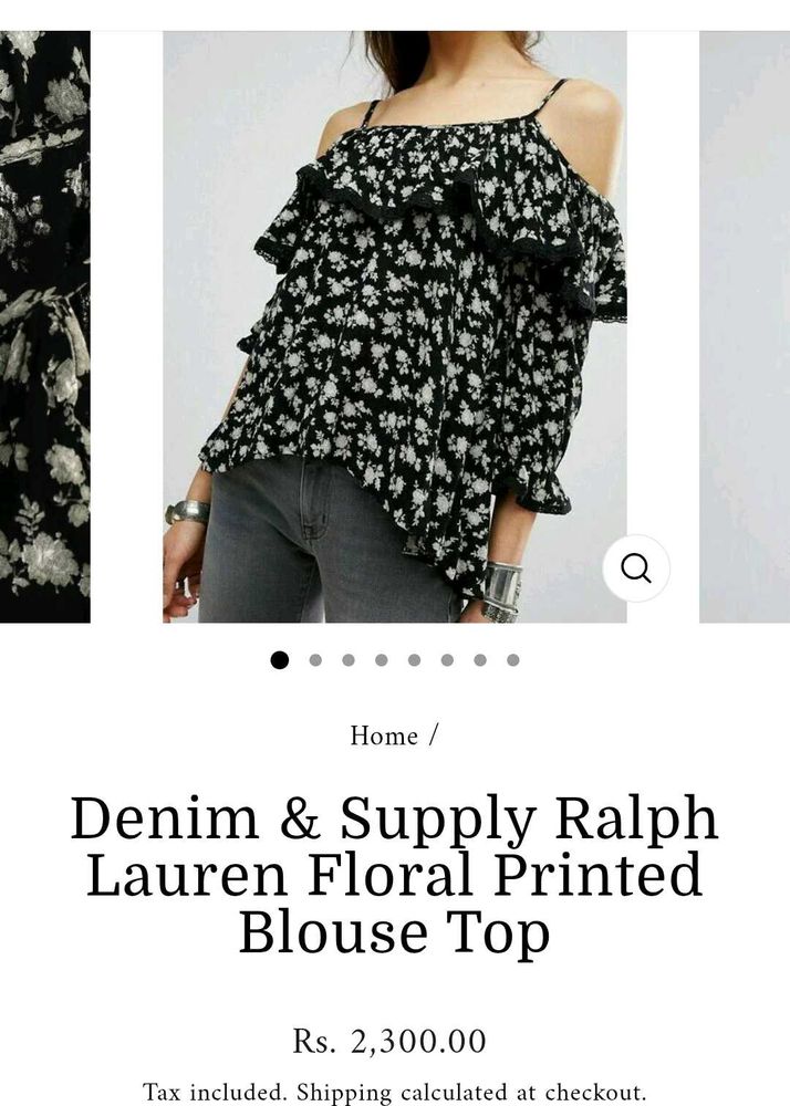 Floral Ruffle Top