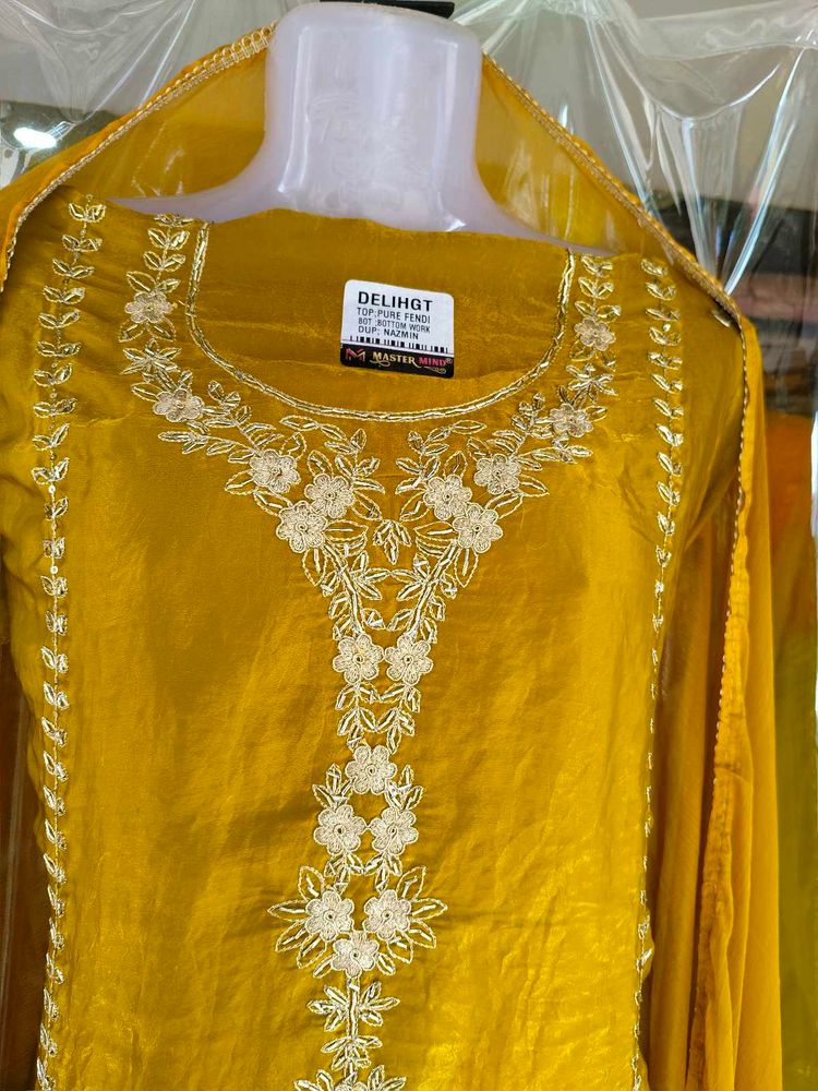 Pure Fendy Silk Embrotied Work