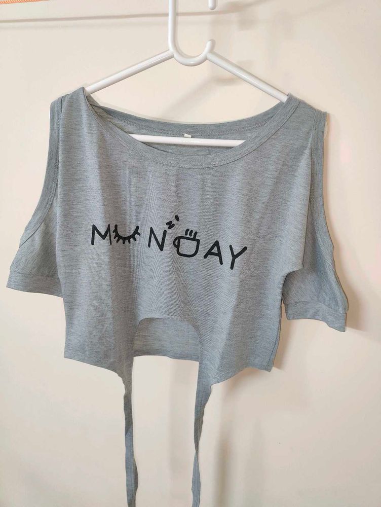 Off Shoulder Crop Top