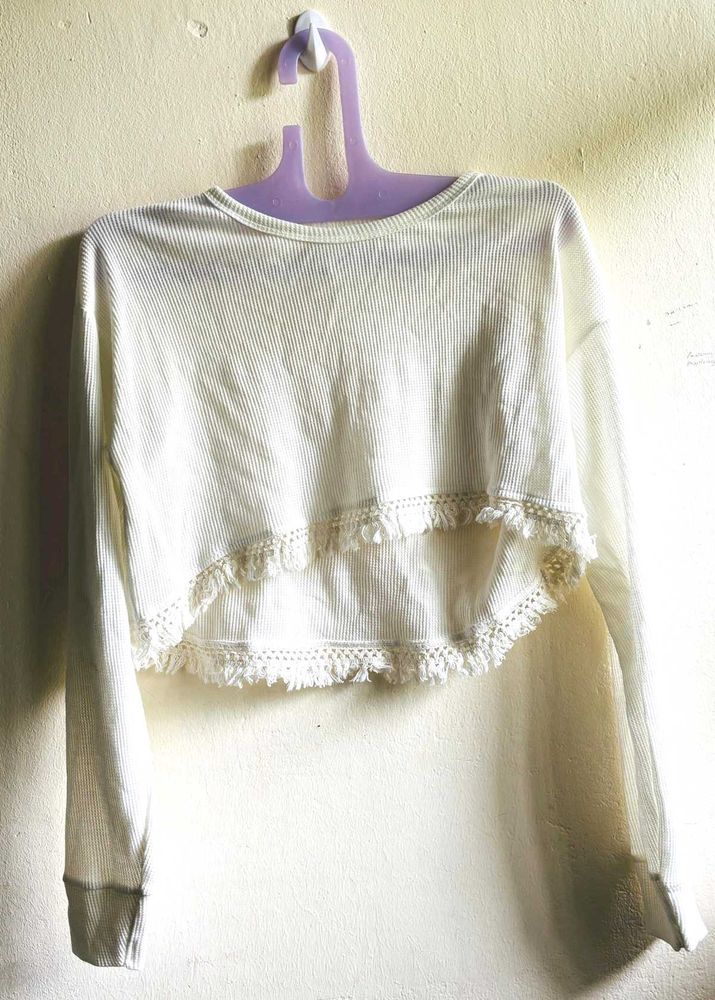 BRAND NEW CROP TOP WHITE