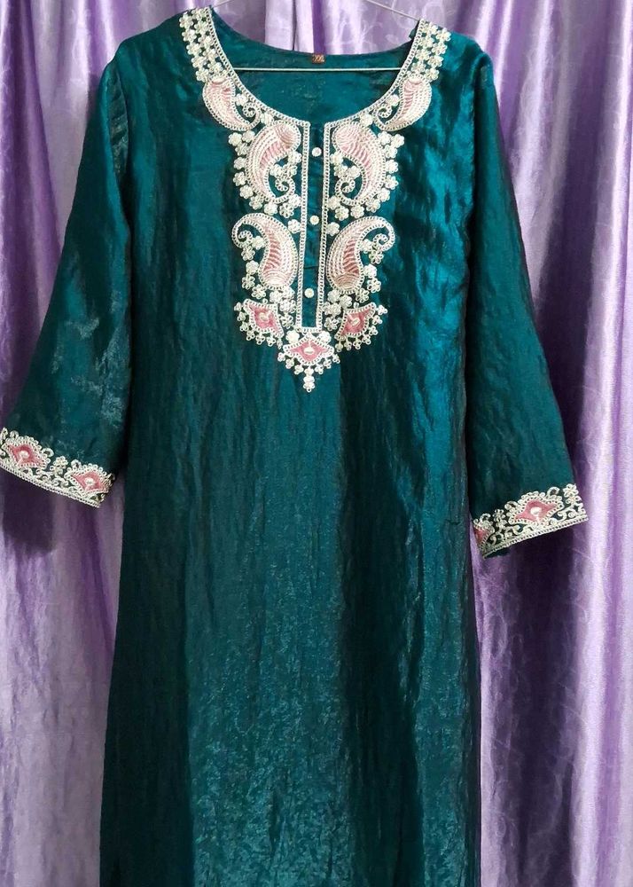 Green Kurta Suit Set