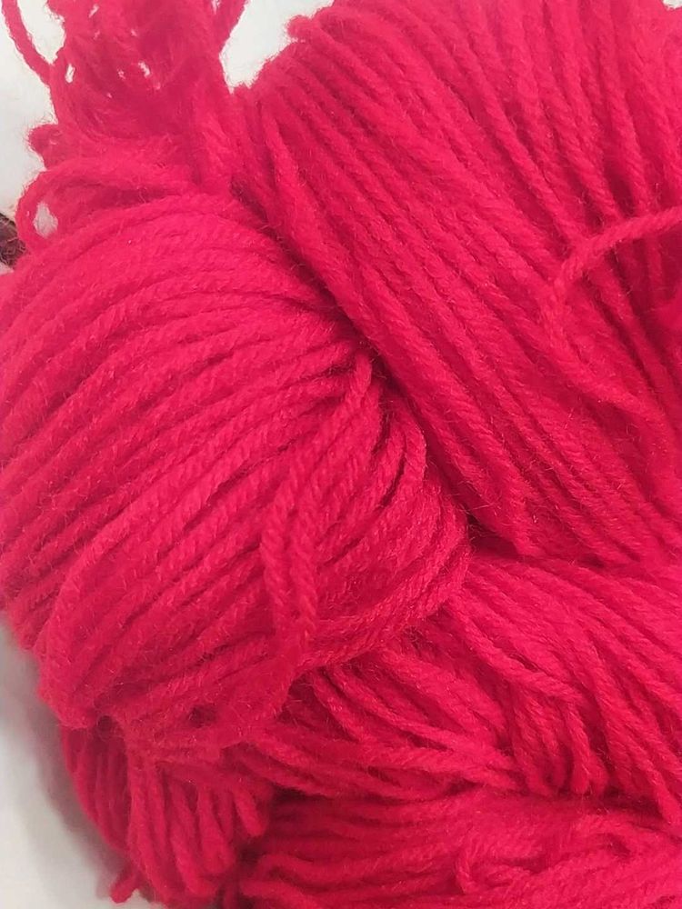Vibrant Red Yarn for Crafting