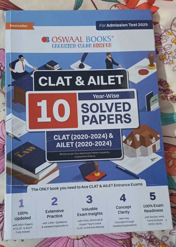 CLAT &amp; AILET Solved Papers