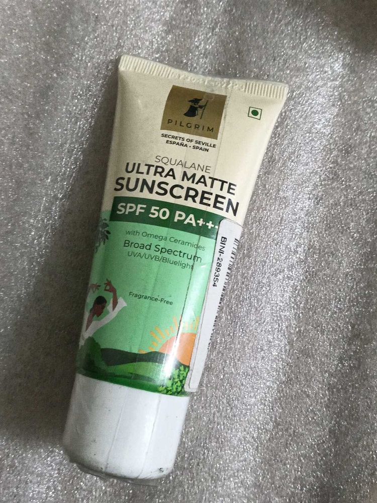 Pilgrim Ultra Matte Sunscreen SPF 50 Pa+++
