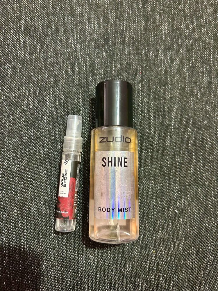 Combo-Zudio Shine Body Mist &amp; Wild Stone Perfume