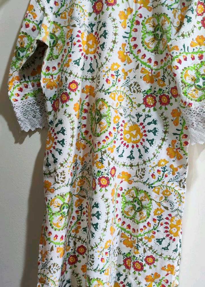Floral Print Kurta
