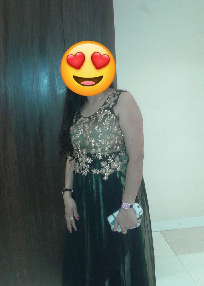 black party wear gown