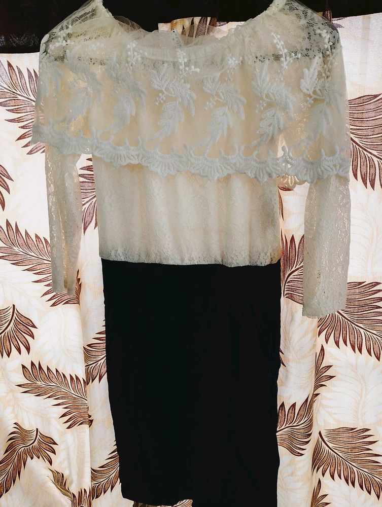 Lace Detail Party Dress