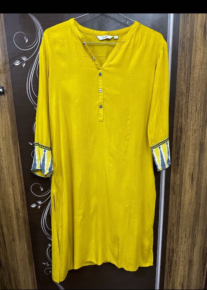 Mustard Yellow Kurti