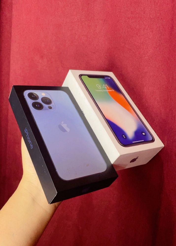 iPhone 13 Pro And X Boxes