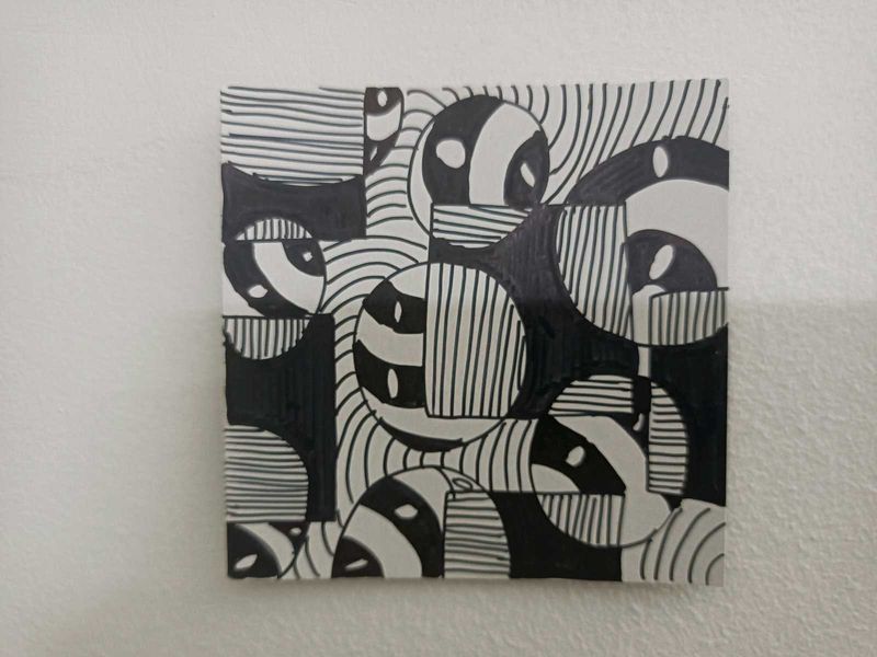Abstract Black &amp; White Art