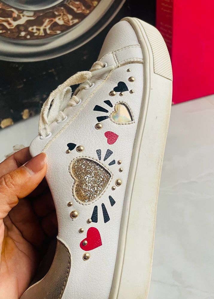 Aldo White Used Shoes