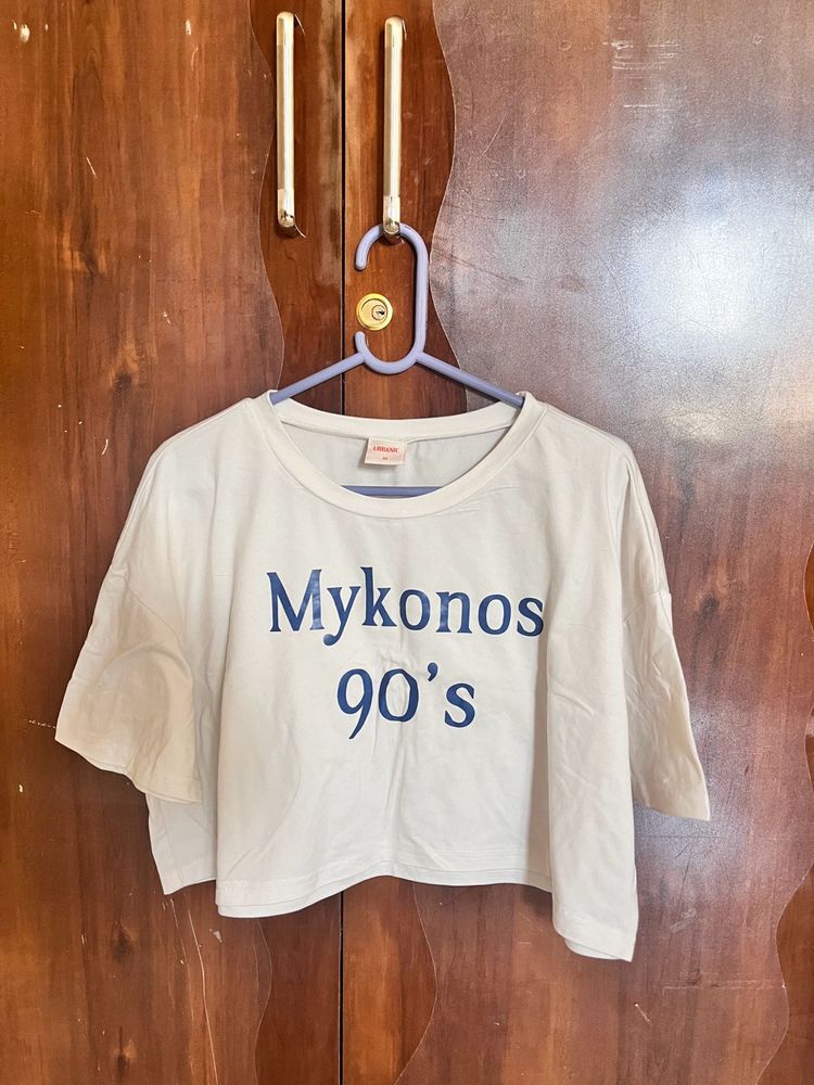 Urbanic White Crop Top