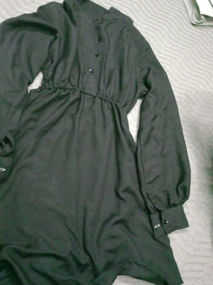 Black Bible Sleve One Piece Dress