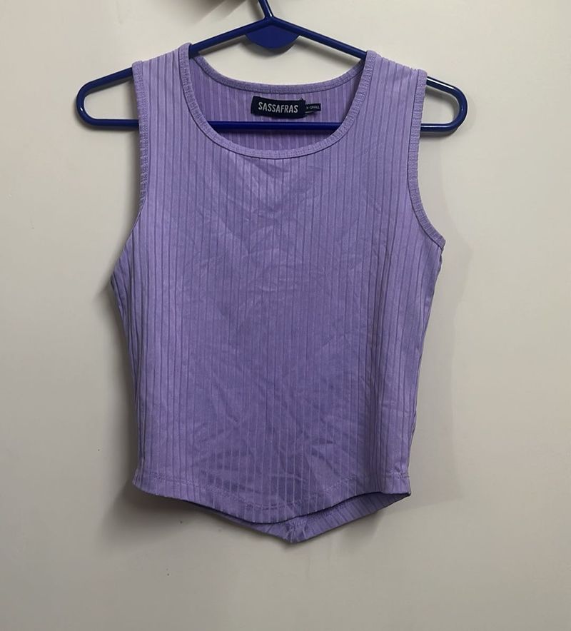 Lavender Crop Top