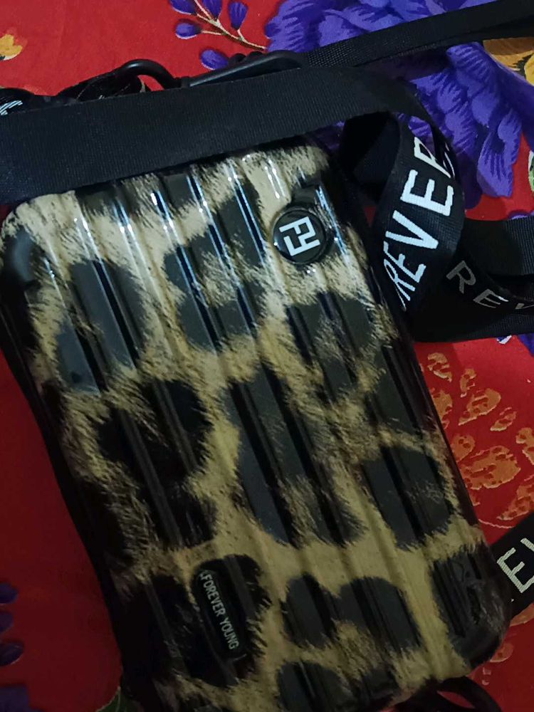 Leopard Print Crossbody Bag