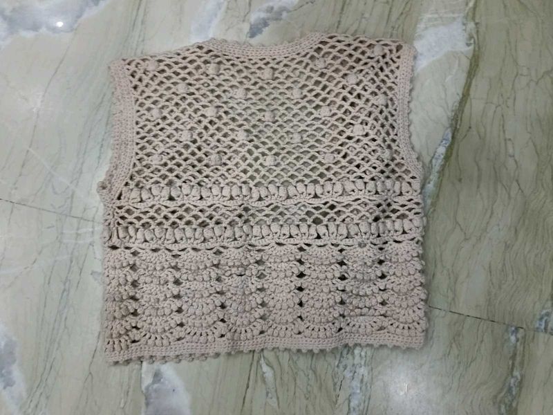 Crochet Knit Vest