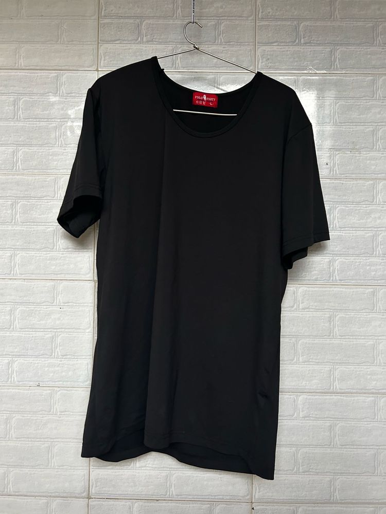 WOMENS BLACK T-SHIRT (IMPORTED)