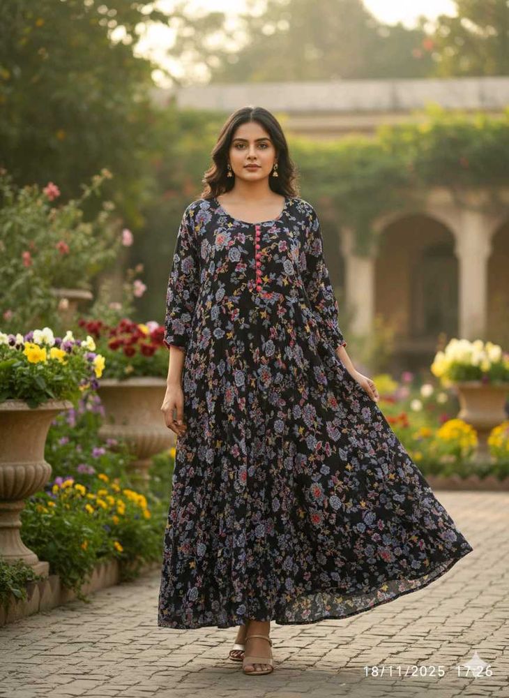 4xl   a- line flared kurta