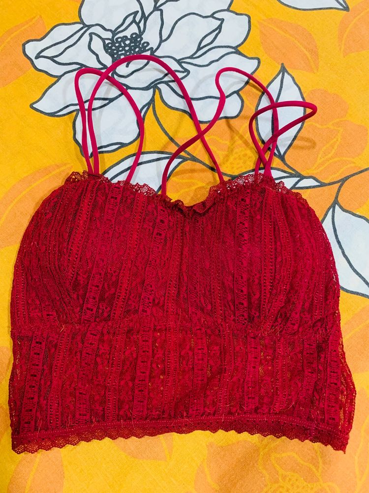 Very Pretty Bralette , With Lace Detailing