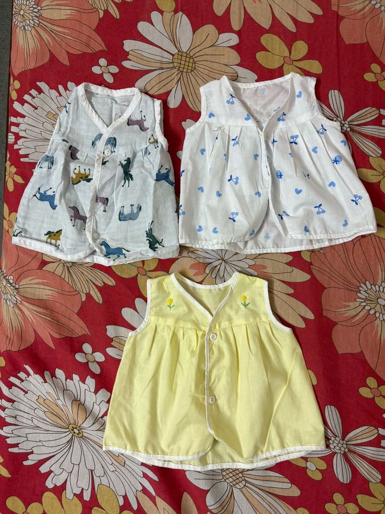 Cute Baby Vests - Set of 3