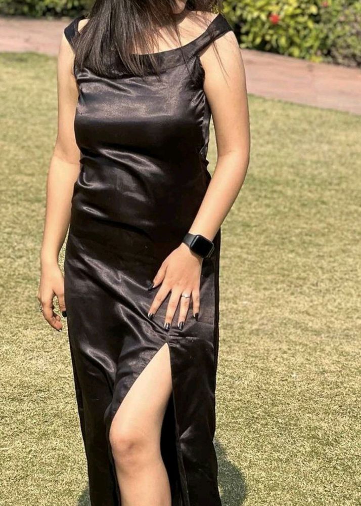 Slit Dress Black
