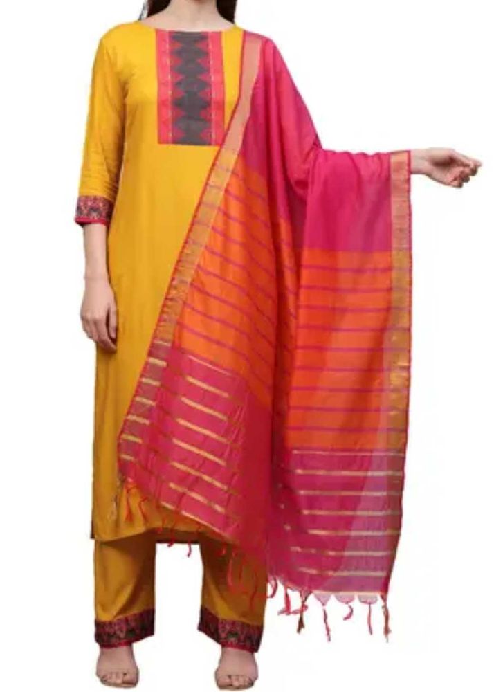 Elegant Yellow Salwar Suit Set
