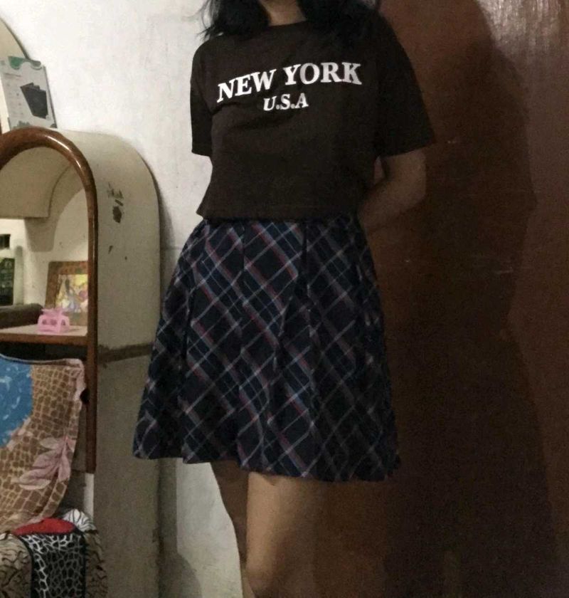 Plaid Mini Skirt