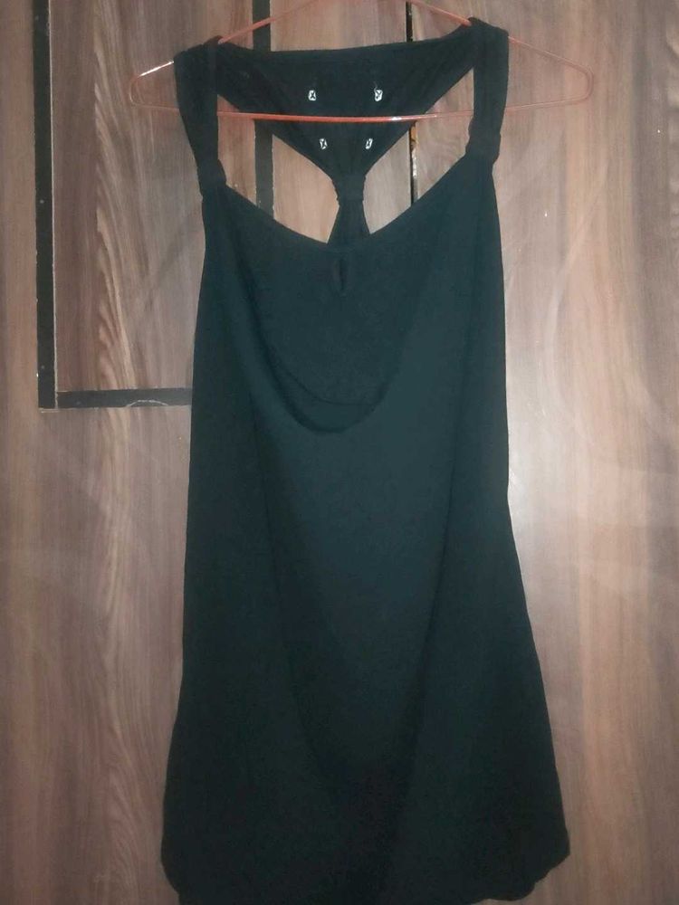 black cutout top