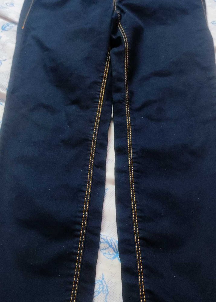 Navy Blue Straight Jeggings