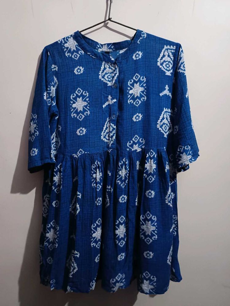 Women&#39;s Navy Blue Anaarkali Kurta
