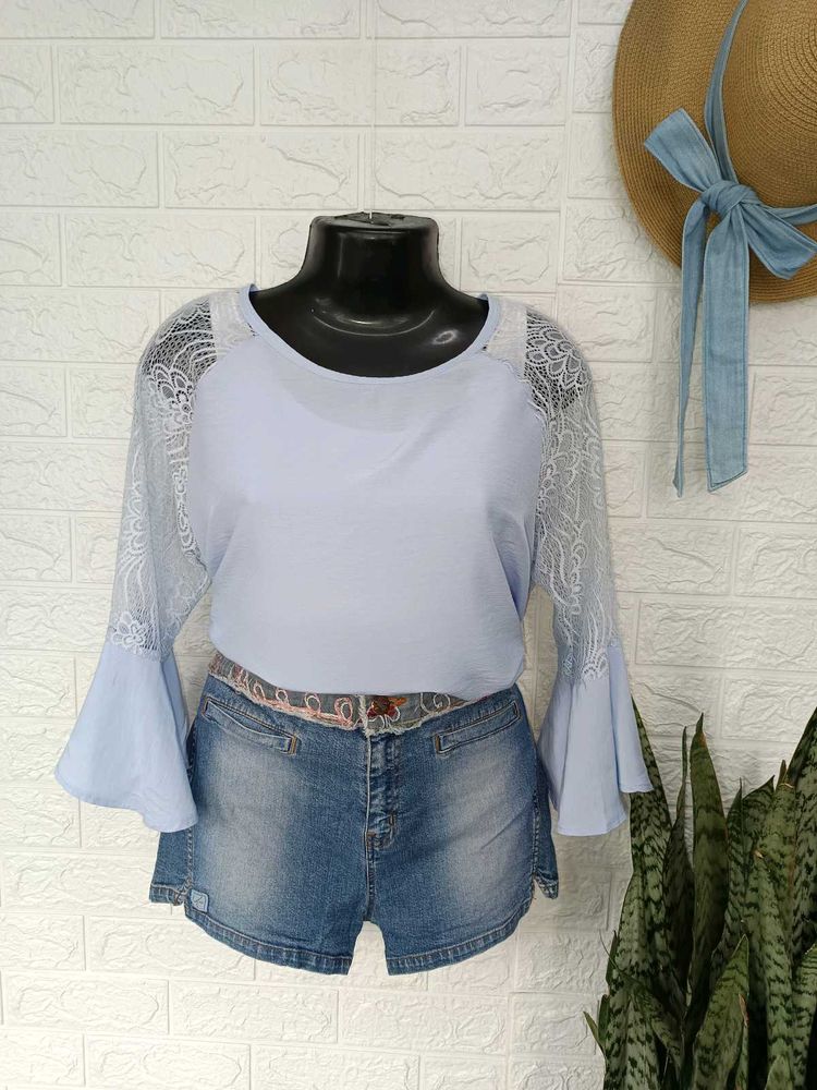 Imported Lace Bell Sleeves Top