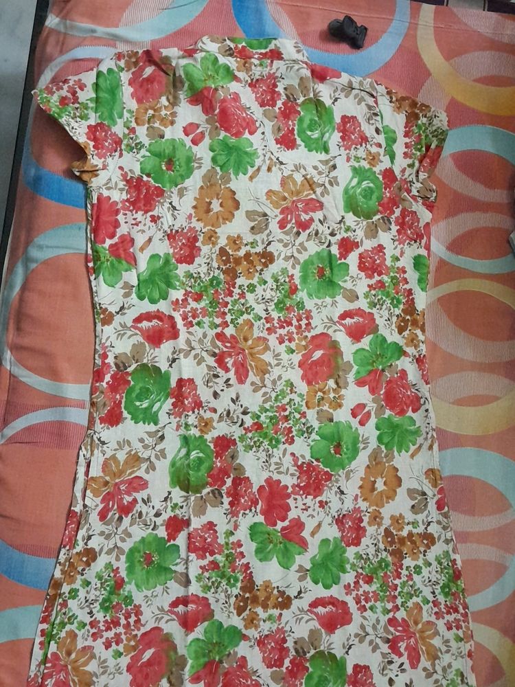 Floral print extremely soft light weight cotton ku