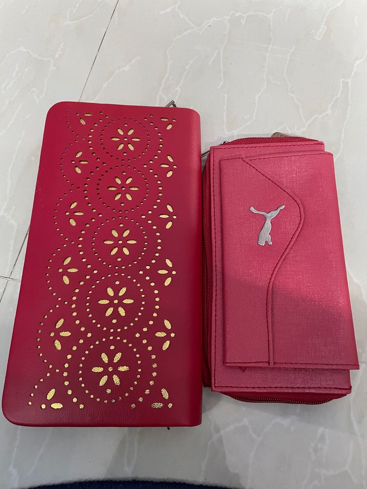 Combo Of Two Red Purse